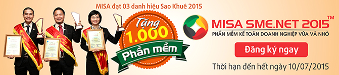 Phần mềm kế toán MISA SME – 27 năm số 1 Việt Nam