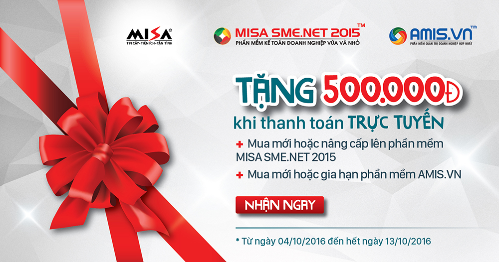 Phần mềm kế toán MISA SME – 27 năm số 1 Việt Nam