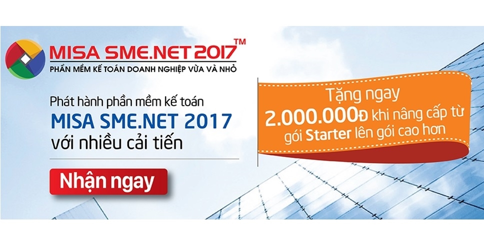 Phần mềm kế toán MISA SME – 27 năm số 1 Việt Nam