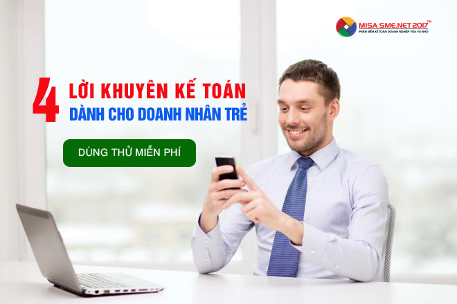 4 lời khuyên kế toán dành cho doanh nhân trẻ