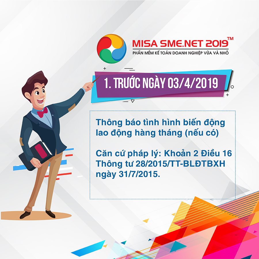 công việc kế toán cần làm tháng 04/2019