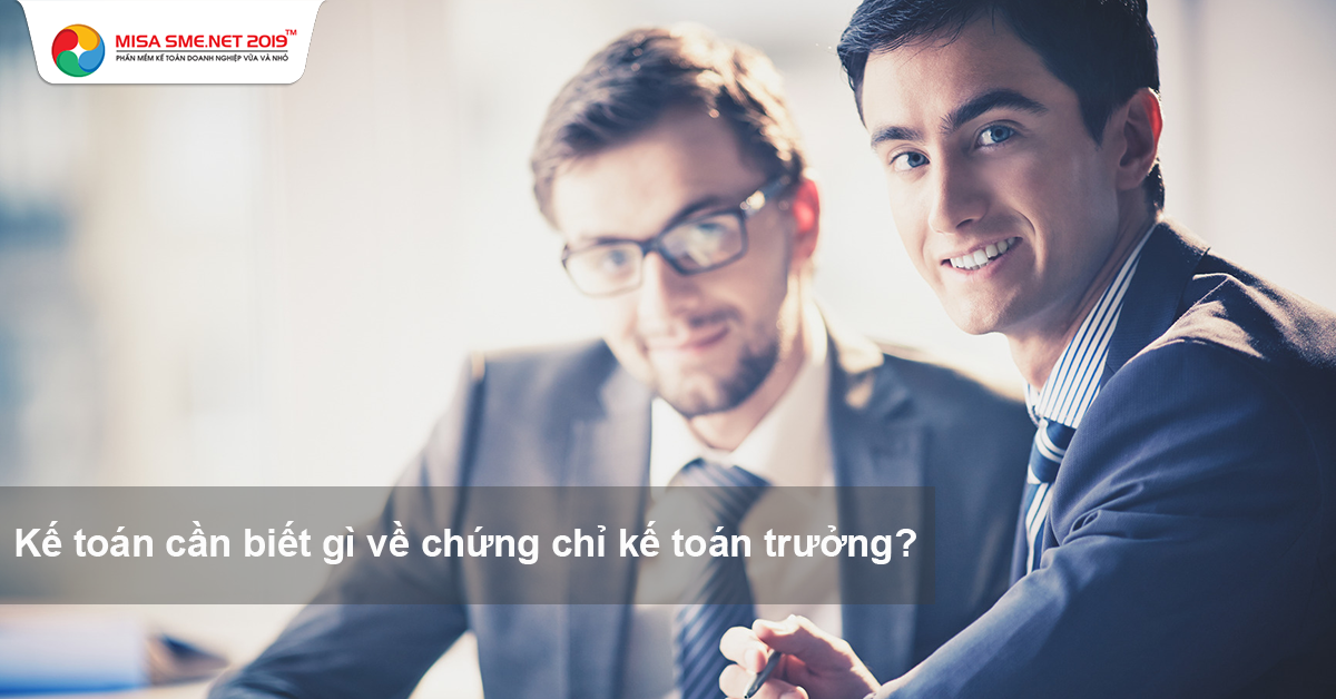 chứng chỉ kế toán trưởng