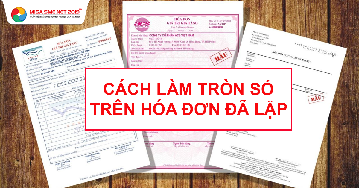 làm tròn số hóa đơn 