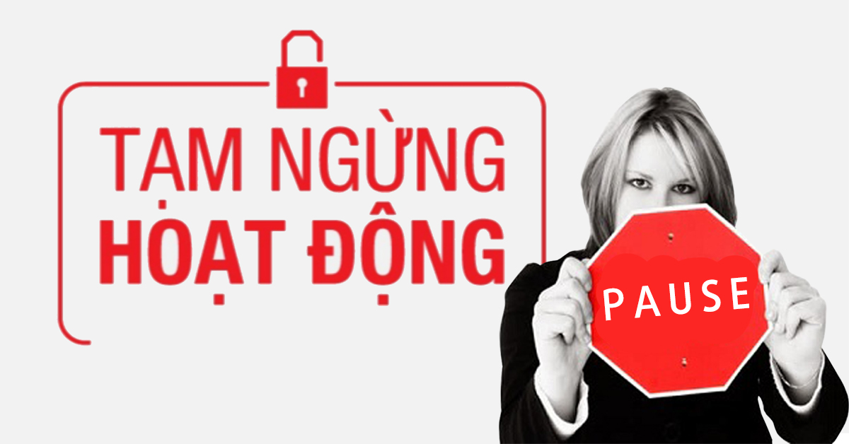 doanh nghiệp tạm dừng hoạt động