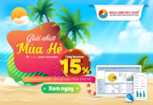 Giải nhiệt mùa hè, tặng ngay Voucher 15% tổng giá trị đơn hàng khi mua mới phần mềm kế toán MISA SME.NET 2019