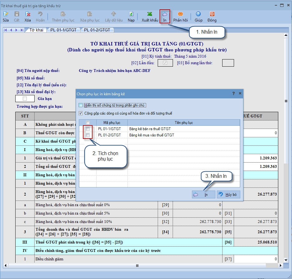lập báo cáo tài chính phần mềm kế toán thuế