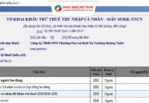 tờ khai mẫu 05
