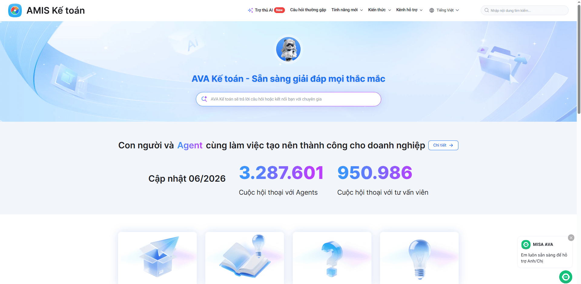 helpact cho khách hàng dùng amis kế toán