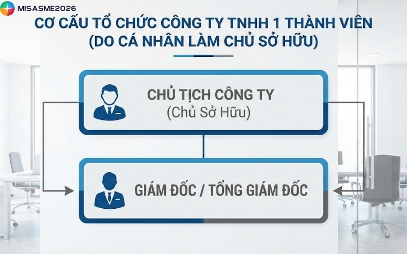 cơ cấu tổ chức công ty trách nhiệm hữu hạn một thành viên