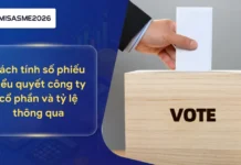 Cách tính số phiếu biểu quyết công ty cổ phần và tỷ lệ thông qua