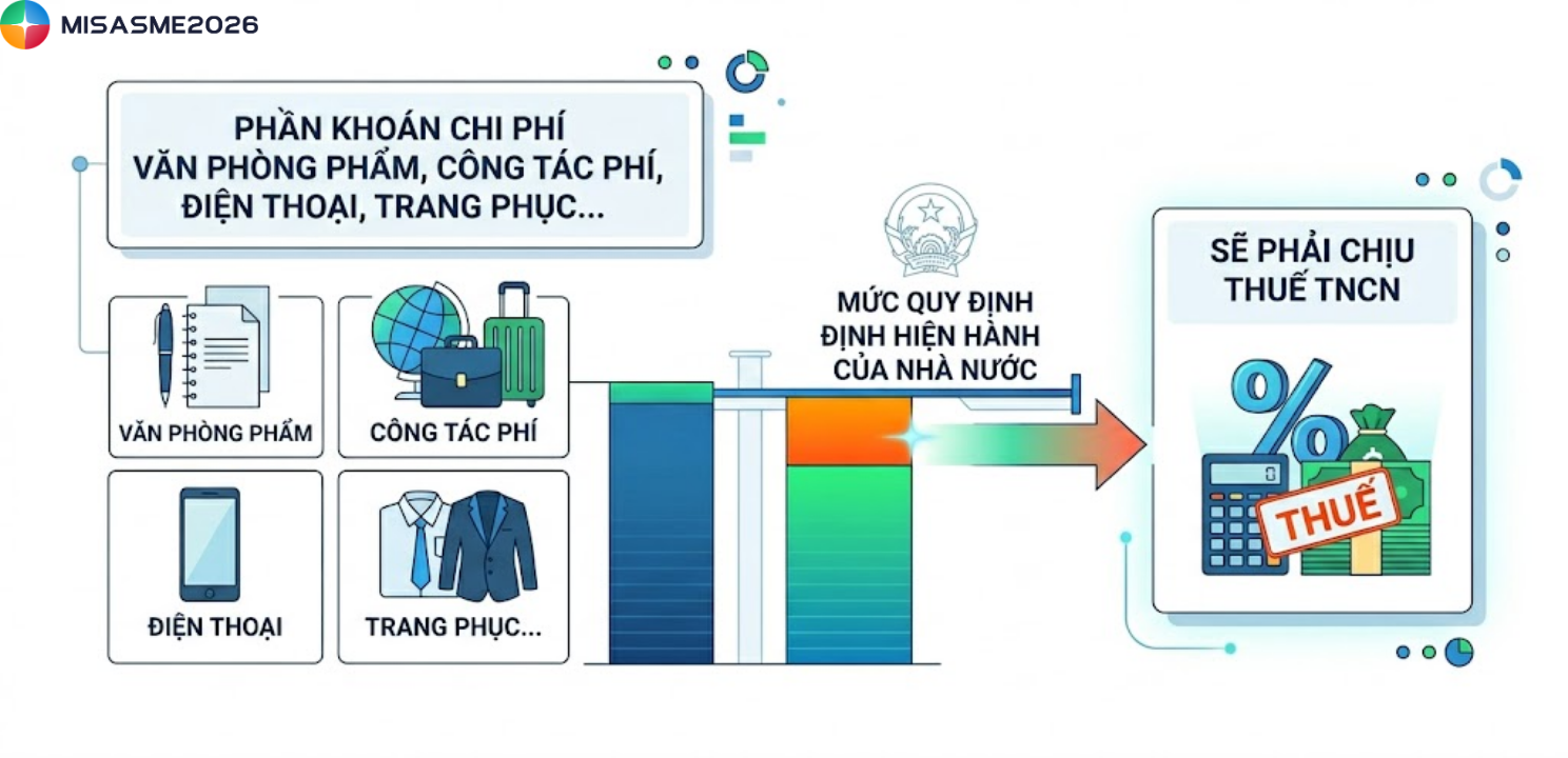 phụ cấp không tính thuế tncn