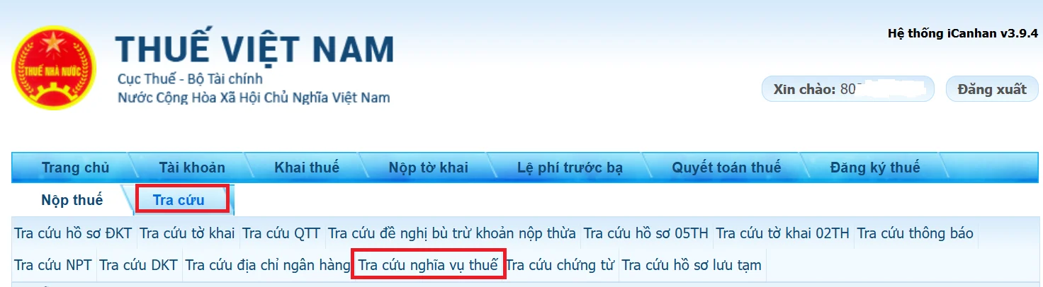 cách tra nợ thuế thu nhập cá nhân