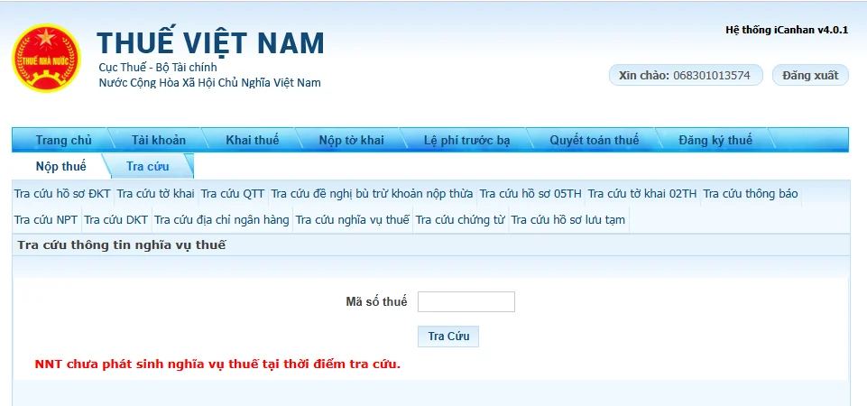 cách kiểm tra nợ thuế thu nhập cá nhân