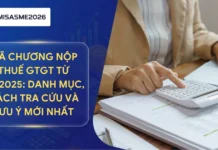 Mã chương nộp thuế GTGT từ 1/7/2025: Danh mục, cách tra cứu và lưu ý mới nhất