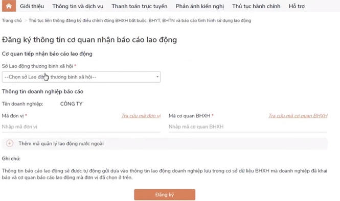 báo cáo tình hình sử dụng lao động nộp ở đâu