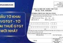 Mẫu tờ khai 01/GTGT – Tờ khai thuế GTGT mới nhất