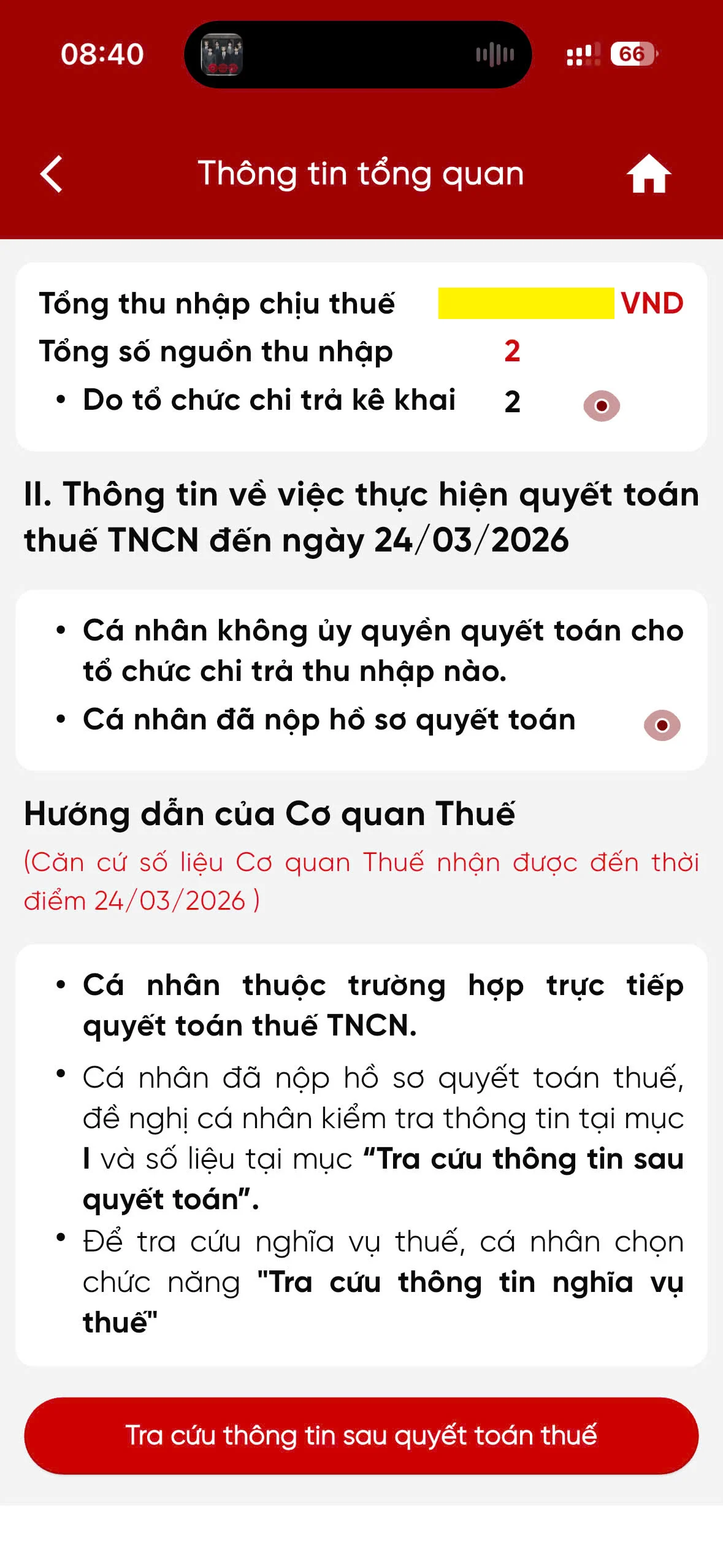 hoàn thuế thu nhập cá nhân trên etax
