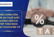 Điều chỉnh hóa đơn sai thuế suất: Hướng dẫn chi tiết theo Nghị định 70/2025/NĐ-CP