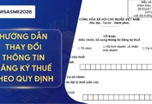 Hướng dẫn thay đổi thông tin đăng ký thuế theo quy định