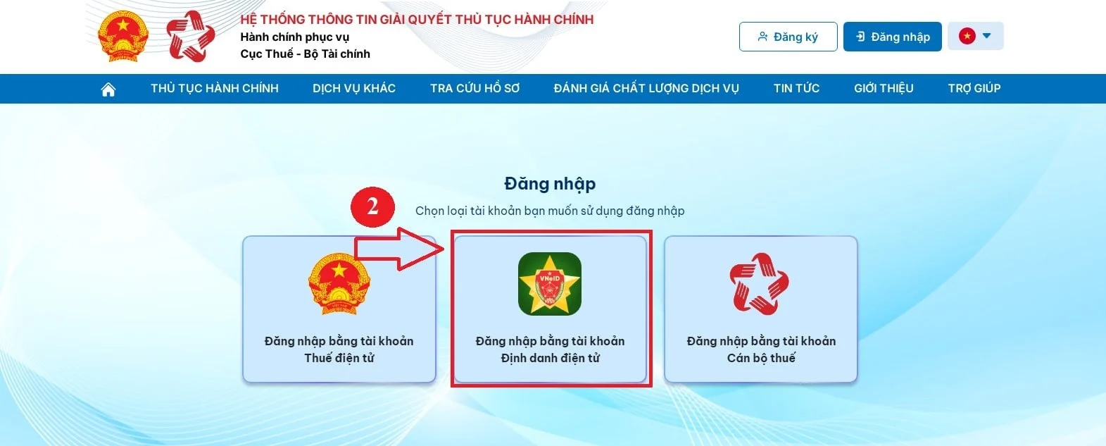 tra mã số thuế trên vneid