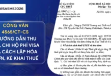 Công văn 4565/CT-CS: Hướng dẫn thu hộ, chi hộ phí visa và cách lập hóa đơn, kê khai thuế