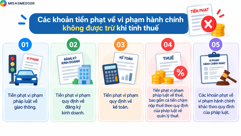 các chi phí được trừ khi tính thuế tndn