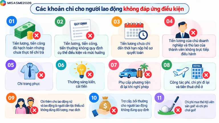 chi phí không được trừ khi tính thuế tndn