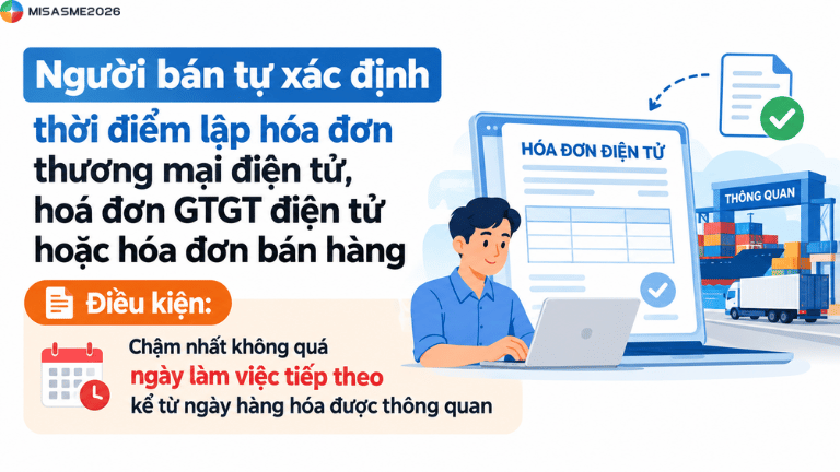 thời điểm xuất hoá đơn